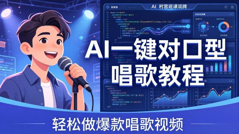 AI一键对口型唱歌教程：零基础也能学，素材准备+模型训练+音色转换，轻松做爆款唱歌视频-初遇资源网