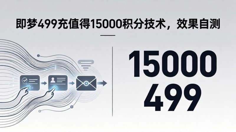 即梦499充值得15000积分技术，效果自测-初遇资源网