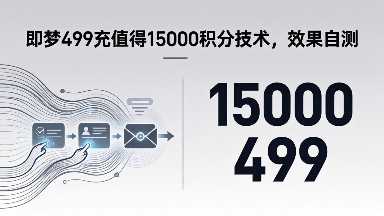 【中创网】即梦499充值得15000积分技术，效果自测 - 初遇资源网