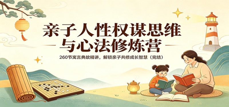 亲子人性权谋思维与心法修炼营：260节寓言典故精讲，解锁亲子共修成长智慧（完结）-初遇资源网