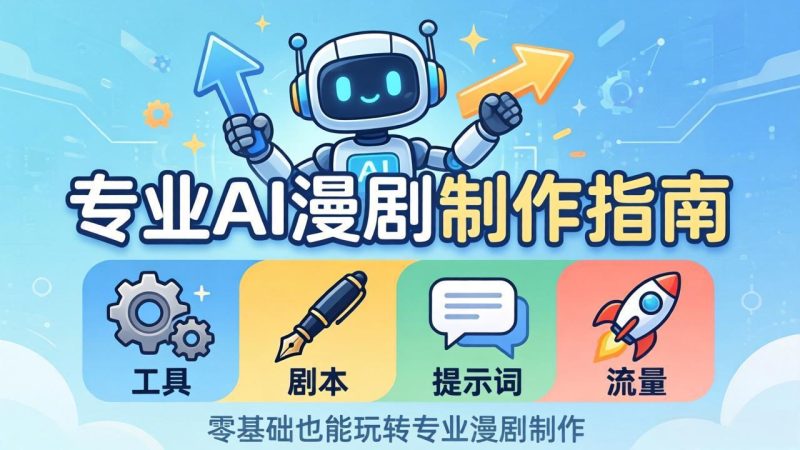 专业AI漫剧制作指南：工具+剧本+提示词+流量全流程，零基础也能玩转专业漫剧制作-初遇资源网