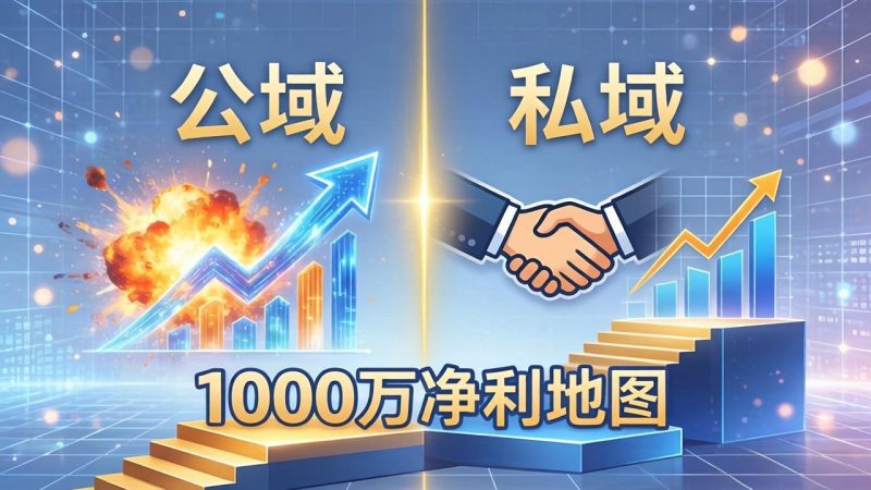 公域玩命出爆款，私域悄悄做成交：这套AI内训课，2026给你打通1000万净利的地图-初遇资源网