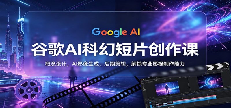 谷歌AI科幻短片创作课：概念设计，AI影像生成，后期剪辑，解锁专业影视制作能力-初遇资源网