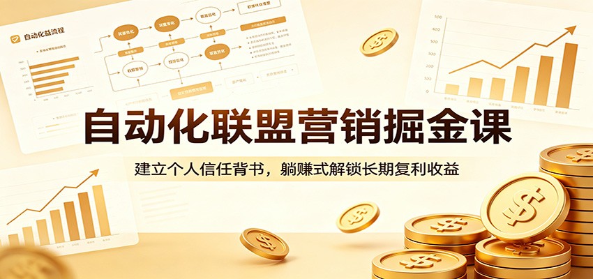 【福缘网创】自动化联盟营销掘金课：建立个人信任背书，躺赚式解锁长期复利收益 - 初遇资源网