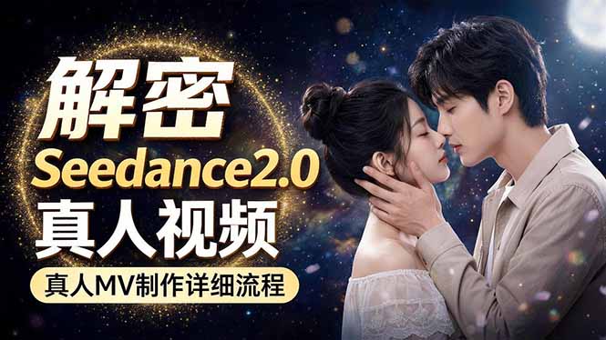 【中创网】Seedance 2.0电影级真人 MV全流程拆解：提示词、运镜、粒子特效，手把手实操 - 初遇资源网