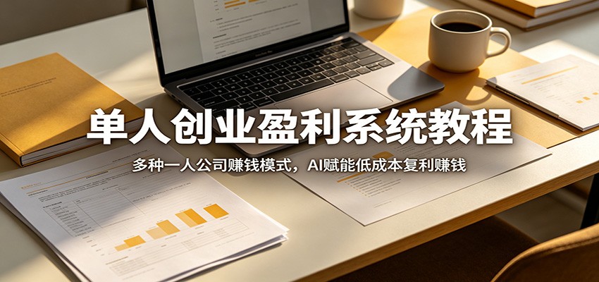 【福缘网创】单人创业盈利系统教程：多种一人公司赚钱模式，AI赋能低成本复利赚钱 - 初遇资源网