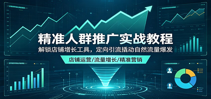 【福缘网创】精准人群推广实战教程：解锁店铺增长工具，定向引流撬动自然流量爆发 - 初遇资源网