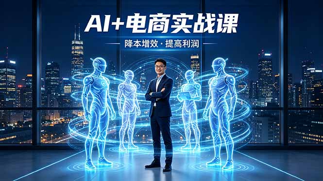 AI+电商实战课，1人+N个AI 智能体，把SOP变AI员工，实现降本增效提高利润-初遇资源网