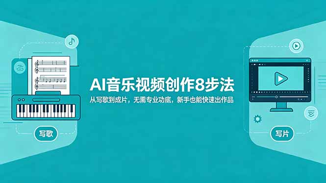 AI音乐视频创作8步法：从写歌到成片，无需专业功底，新手也能快速出作品-初遇资源网