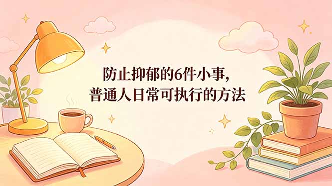 付费文章:防止抑郁的6件小事,普通人日常可执行的方法-初遇资源网