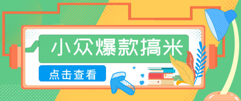 适合普通人的小众爆款搞米赛道，制作极其简单，月收益5000+-初遇资源网