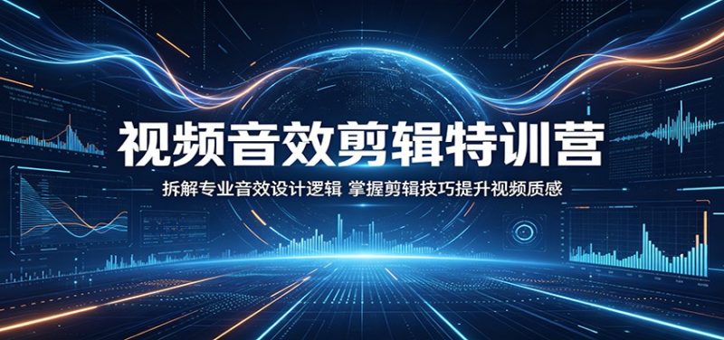 视频音效剪辑特训营：拆解专业音效设计逻辑，掌握剪辑技巧提升视频质感-初遇资源网