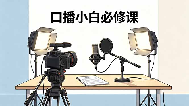 【中创网】口播小白必修课：录像收音灯光设备+脚本撰写，搭专业级录制场景 - 初遇资源网