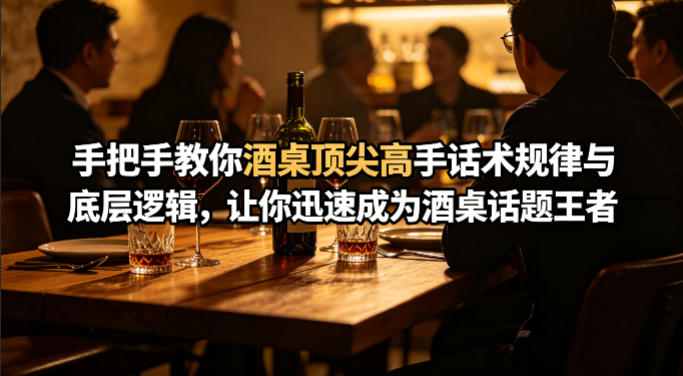 付费文章：手把手教你酒桌顶尖高手话术规律与底层逻辑，让你迅速成为酒桌话题王者(二十年全网独家经验分享)-初遇资源网