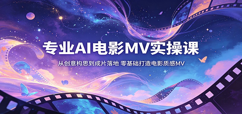 【福缘网创】专业AI电影MV实操课：从创意构思到成片落地，零基础打造电影质感MV - 初遇资源网