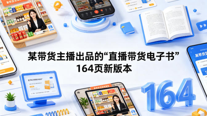 某带货主播出品的《直播带货电子书》164页新版本-初遇资源网