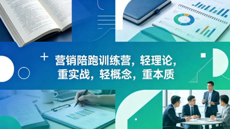 老A营销陪跑训练营,轻理论,重实战,轻概念,重本质(更新2026年4月)-初遇资源网