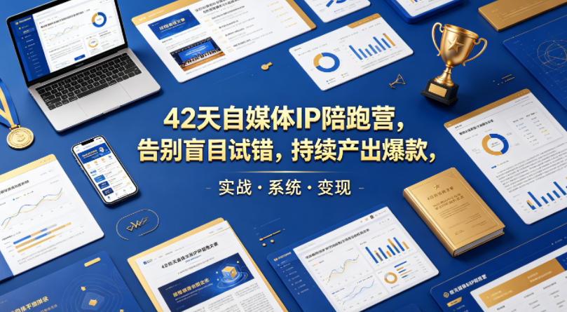 【冒泡网】42天自媒体IP陪跑营，告别盲目试错，持续产出爆款，实战·系统·变现（更新2026） - 初遇资源网