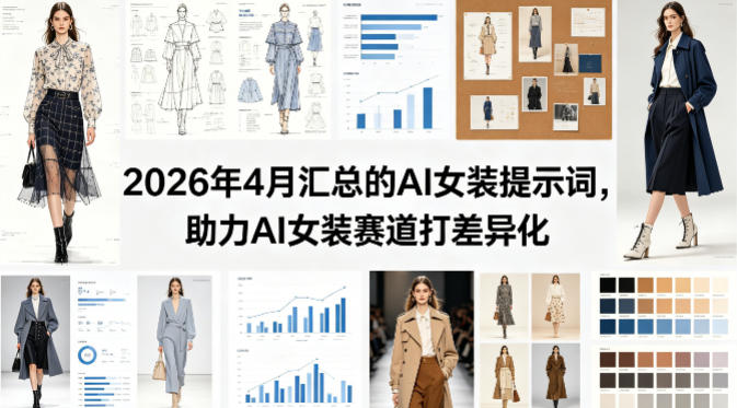 2026年4月汇总的AI女装提示词，助力AI女装赛道打差异化-初遇资源网