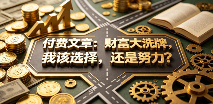 付费文章：财富大洗牌，我该选择，还是努力？-初遇资源网