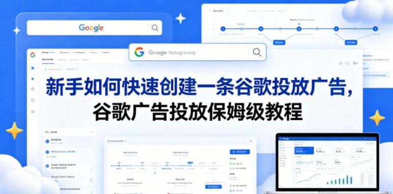 新手如何快速创建一条谷歌投放广告,谷歌广告投放保姆级教程-初遇资源网