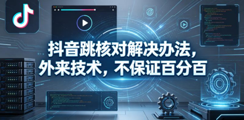 抖音跳核对解决办法,外来技术,不保证百分百-初遇资源网