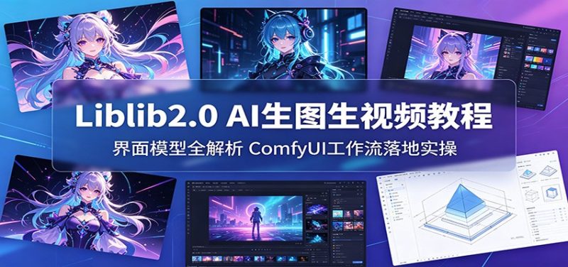 Liblib2.0 AI生图生视频教程:界面模型全解析,ComfyUI工作流落地实操-初遇资源网