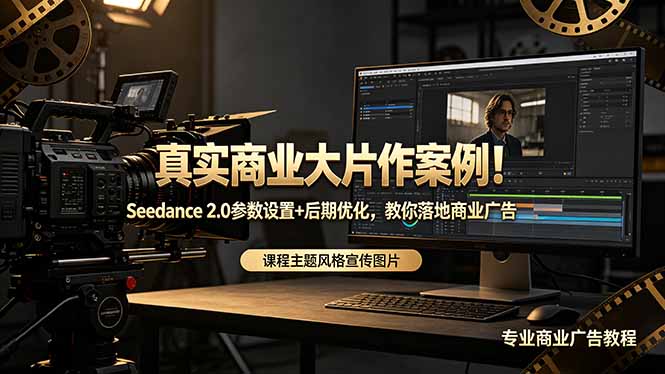 真实商业大片作案例!Seedance 2.0参数设置+后期优化,教你落地商业广告-初遇资源网