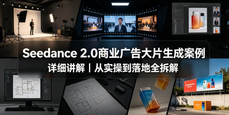 Seedance 2.0商业广告大片生成案例详细讲解｜从实操到落地全拆解-初遇资源网