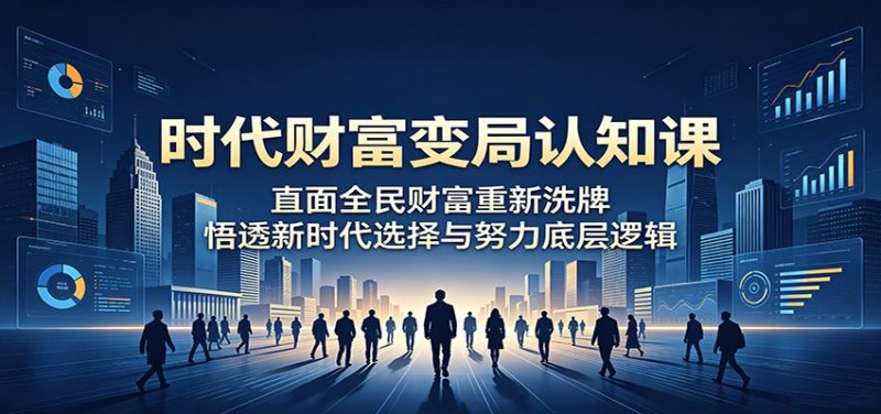 时代财富变局认知课:直面全民财富重新洗牌,悟透新时代选择与努力底层逻辑-初遇资源网
