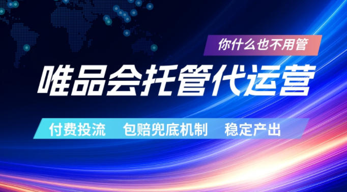 唯品会托管代运营,付费投流玩法,包赔兜底机制,稳定产出-初遇资源网