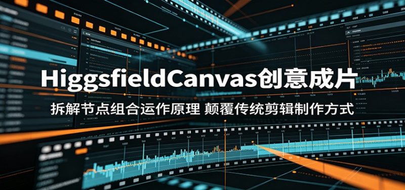 HiggsfieldCanvas创意成片:拆解节点组合运作原理,颠覆传统剪辑制作方式-初遇资源网