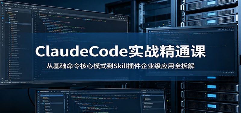 ClaudeCode实战精通课:从基础命令核心模式到Skill插件企业级应用全拆解-初遇资源网