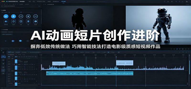 AI动画短片创作进阶:摒弃低效传统做法,巧用智能技法打造电影级质感短视频作品-初遇资源网