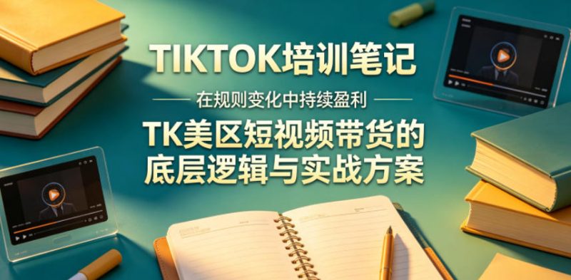 视界跨境TIKTOK4月17培训笔记,在规则变化中持续盈利,TK美区短视频带货的底层逻辑与实战方案【文档】-初遇资源网