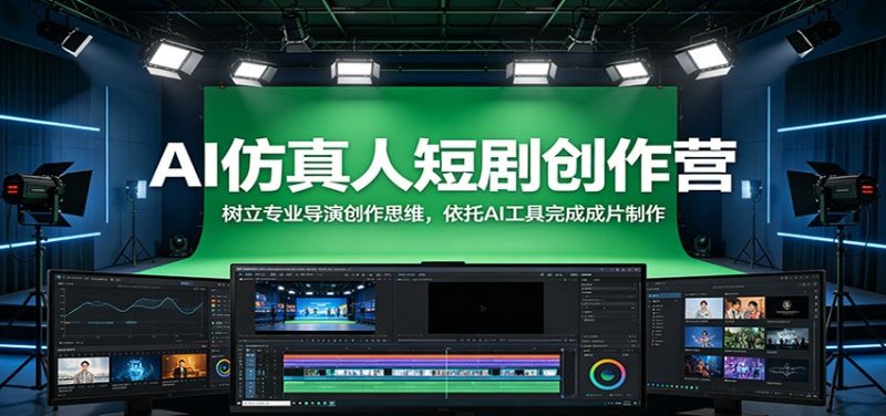AI仿真人短剧创作营:树立专业导演创作思维,依托AI工具完成成片制作-初遇资源网