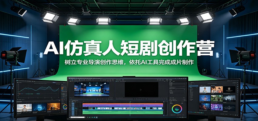 【福缘网创】AI仿真人短剧创作营：树立专业导演创作思维，依托AI工具完成成片制作 - 初遇资源网