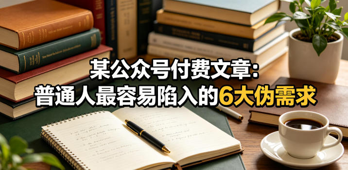 某公众号付费文章：普通人最容易陷入的6大伪需求-初遇资源网
