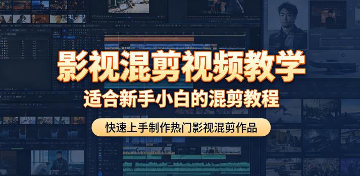 影视混剪视频教学,适合新手小白的混剪教程,快速上手制作热门影视混剪作品-初遇资源网