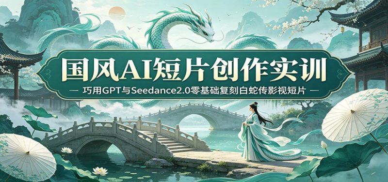 国风AI短片创作实训:巧用GPT与Seedance2.0零基础复刻白蛇传影视短片-初遇资源网