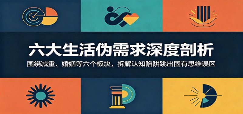 六大生活伪需求深度剖析：围绕减重、婚姻等六个板块，拆解认知陷阱跳出固有思维误区-初遇资源网
