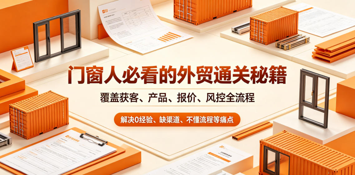 【冒泡网】门窗人必看的外贸通关秘籍，块覆盖获客、产品、报价、风控全流程，解决0经验、缺渠道、不懂流程等痛点 - 初遇资源网