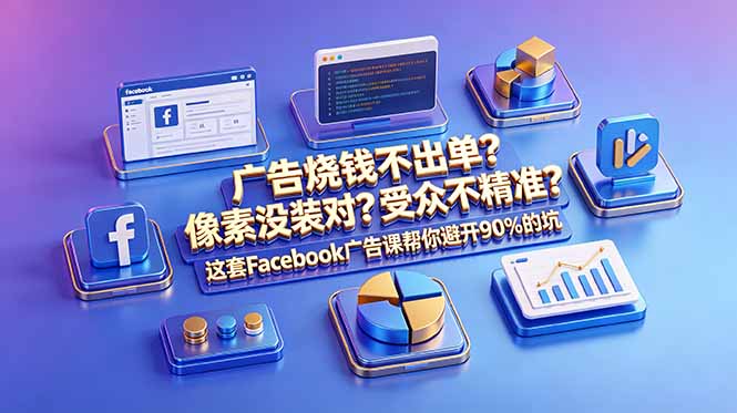 广告烧钱不出单？像素没装对？受众不精准？这套Facebook广告课帮你避开90%的坑-原创双语字幕-初遇资源网