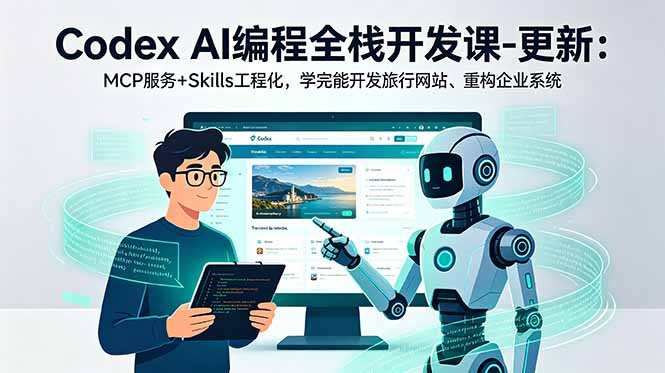 Codex AI编程全栈开发课-更新:MCP服务+Skills工程化,学完能开发旅行网站、重构企业系统-初遇资源网