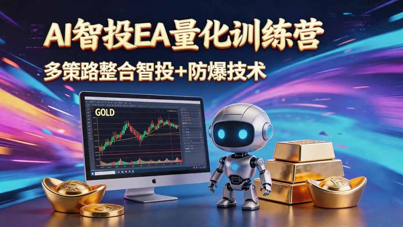 AI智投EA量化运营技术,自动化黄金操盘技术,小白也可以轻松上手日入1000+-初遇资源网