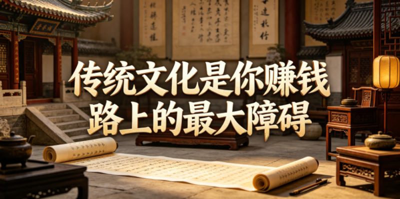 付费文章:传统文化是你賺钱路上的最大障碍-初遇资源网