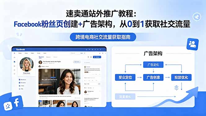 速卖通站外推广教程:Facebook粉丝页创建+广告架构,从0到1获取社交流量-初遇资源网