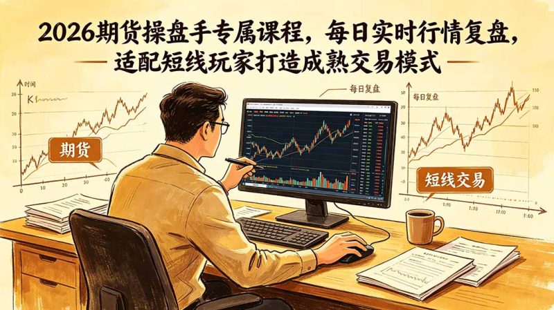 2026期货操盘手专属课程-更新6月,每日实时行情复盘,适配短线玩家打造成熟交易模式-初遇资源网