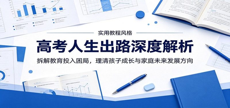 高考人生出路深度解析:拆解教育投入困局,理清孩子成长与家庭未来发展方向-初遇资源网