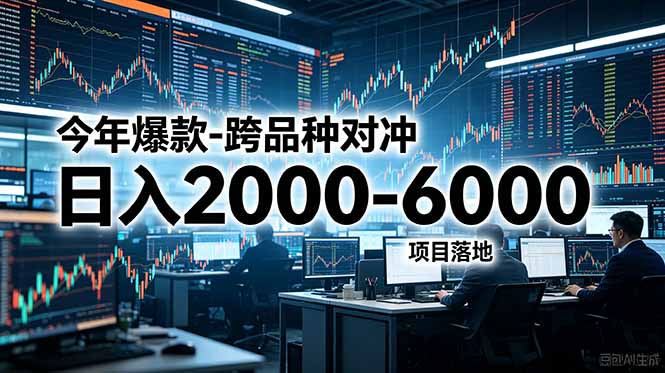 今年爆款-跨品种对冲日入2000-6000,项目落地!-初遇资源网